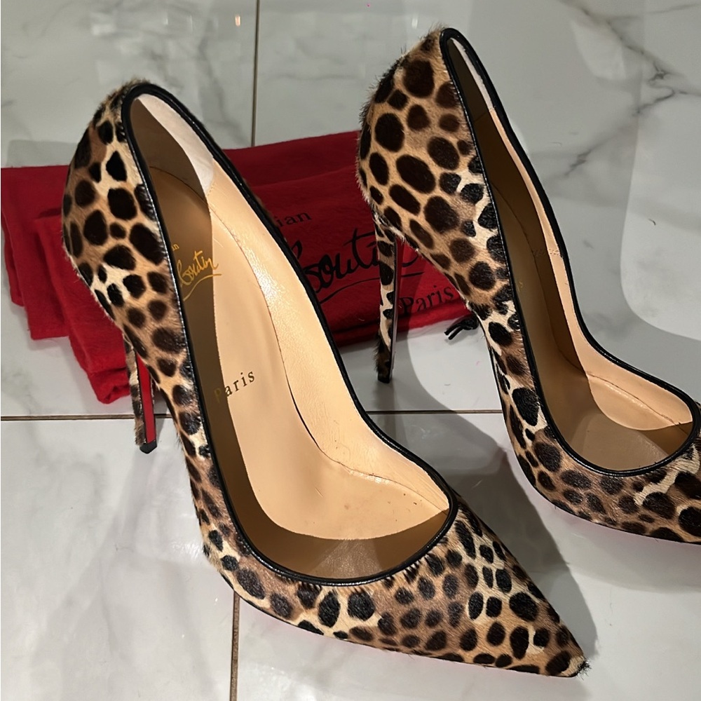 Christian Louboutin Leopard Print- So Kate